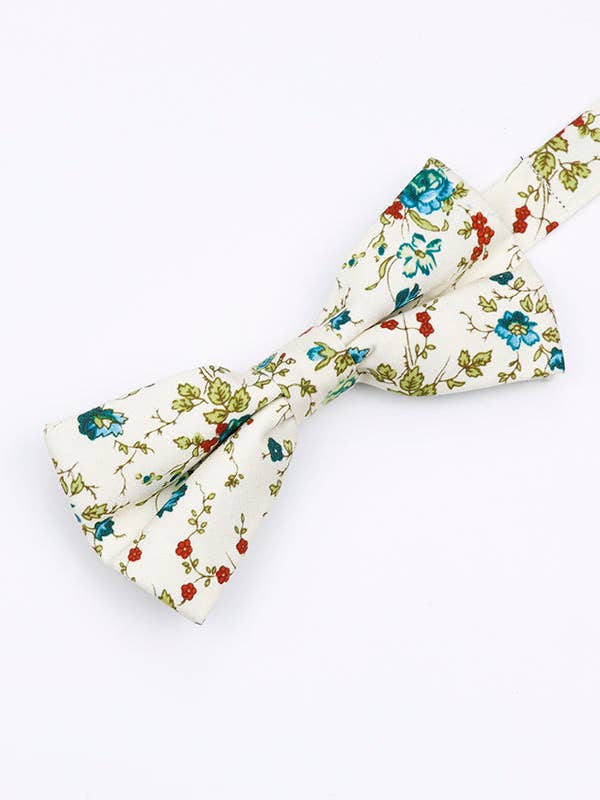 Papillon Liberty Bianco n°9 Uomo in Cotone «Charles» per la vendita all'ingrosso da parte di Unipap's