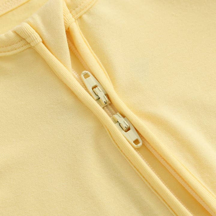 Luxie Charm - Wholesale Bodysuit (Footed) - Baby - Happy Yellow Zippered Romper I Micro-Preemie I Sleep & Play7