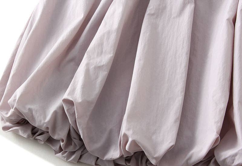 VividLux - Wholesale Skirt - Women's - High Waist Paperbag Lantern Skirt – Women's Midi Skirt13