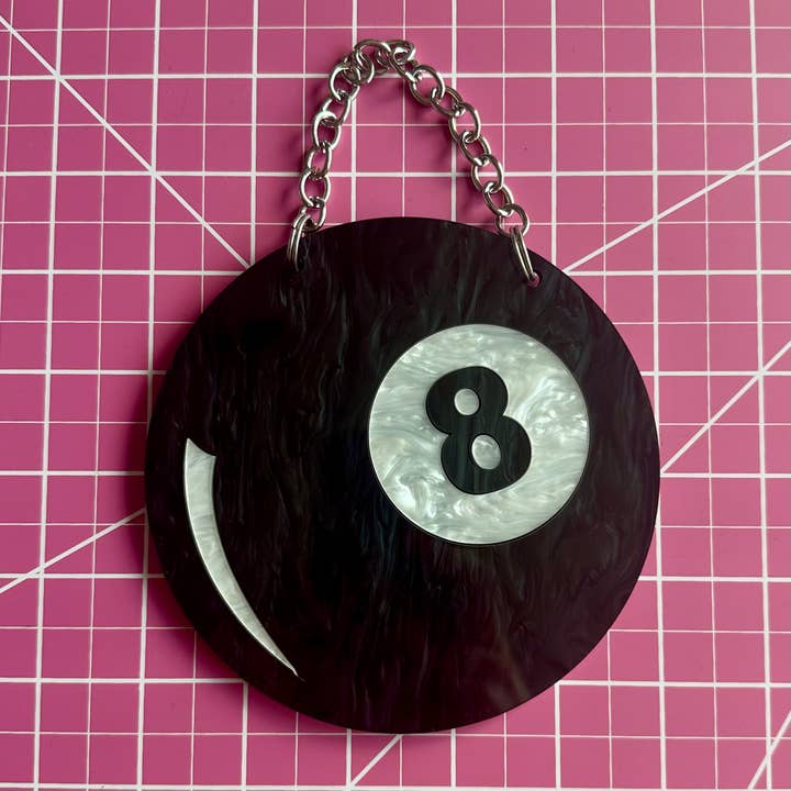 Mini Eight Ball Wall Art - Various Colors for wholesale by Foolish Fetish