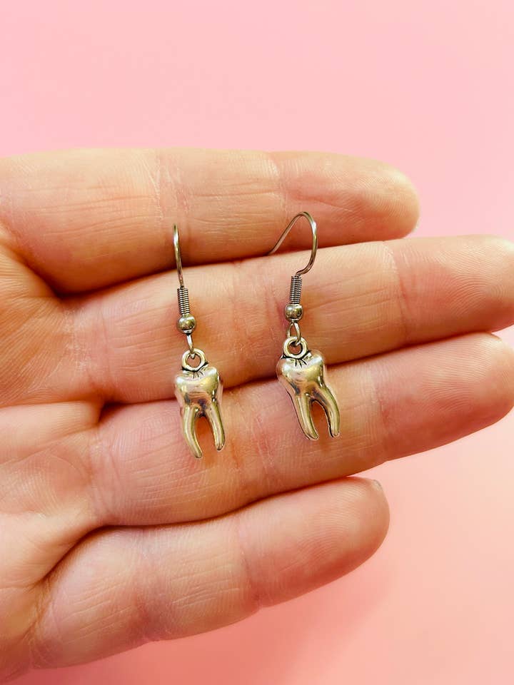 Tänderörhängen Halloween örhängen Silversmycken för wholesale av Alien Bratz