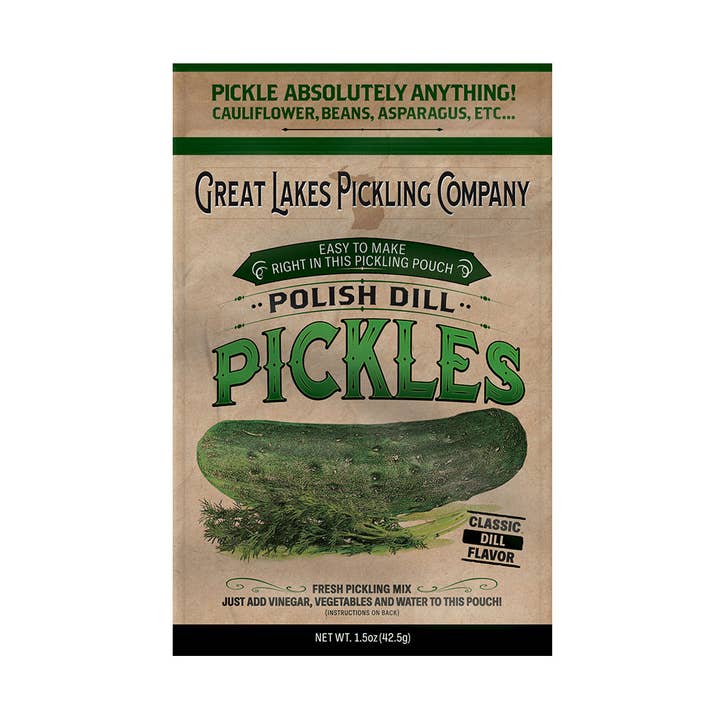 Polish Dill Easy-to-Make Pickling Pouch for wholesale by Great Lakes Pickling Company LLC