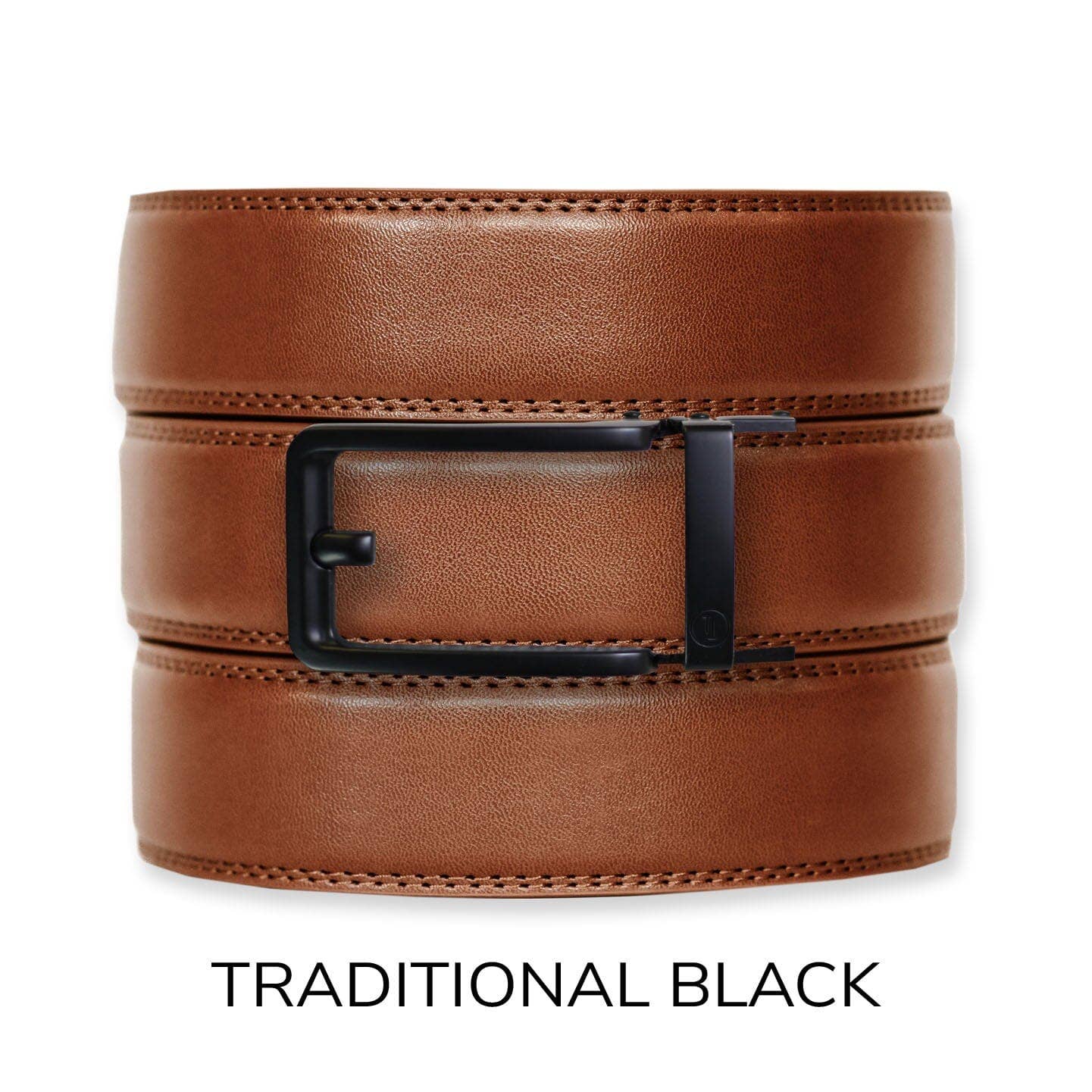 Tough Apparel - Wholesale Belt - Men's - Cognac Leather Ratchet Belt & Buckle Set4