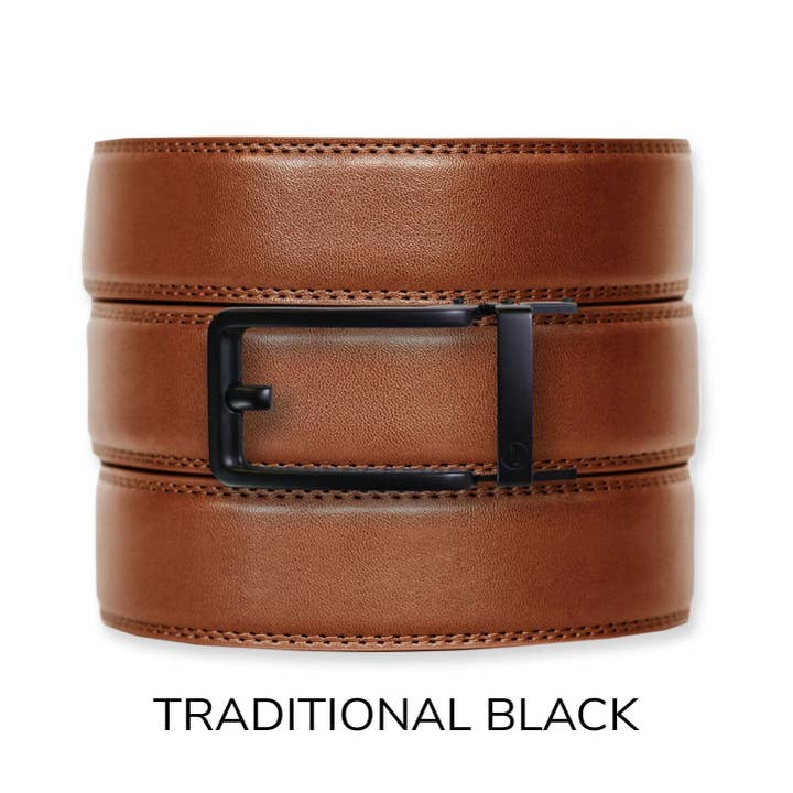 Tough Apparel – wholesale Belt – Men's – Cognac Leather Ratchet Belt & Buckle Set16