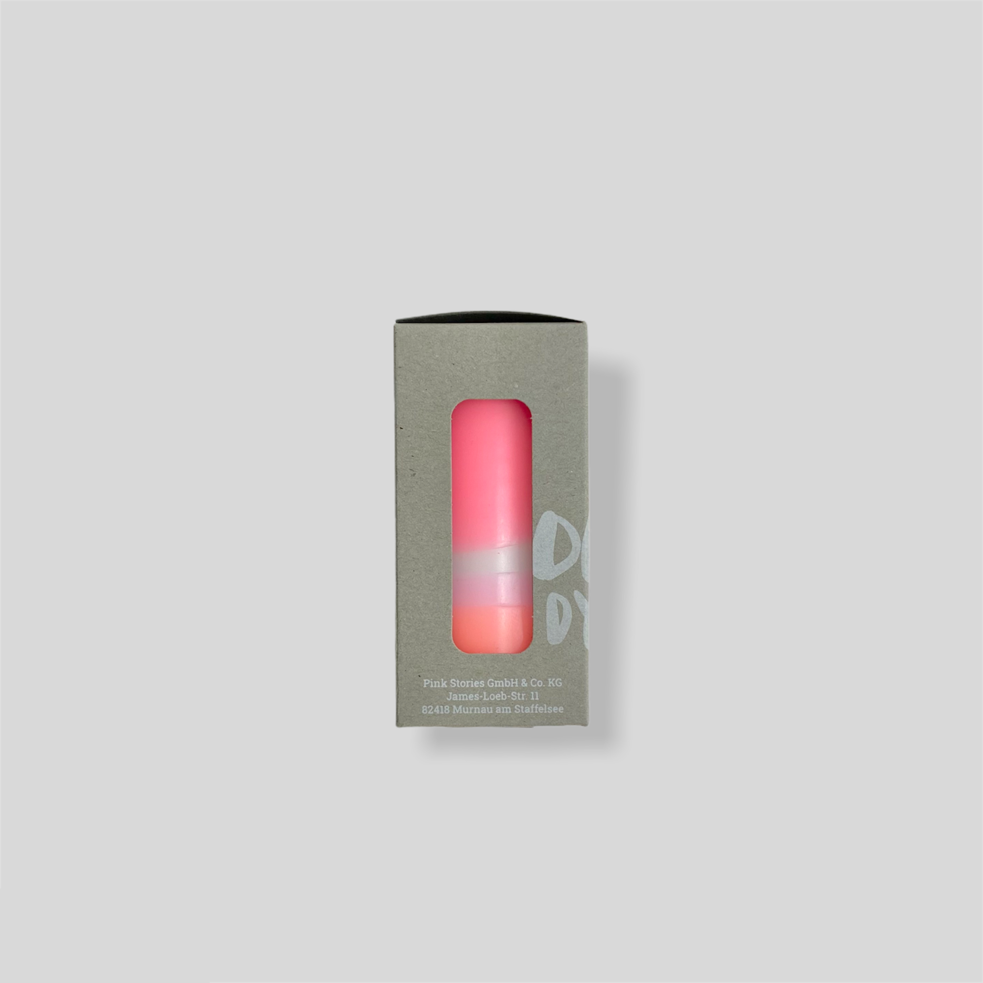 Pink Stories – wholesale Pillar candle – Dip Dye Neon * Flamingo Feathers3