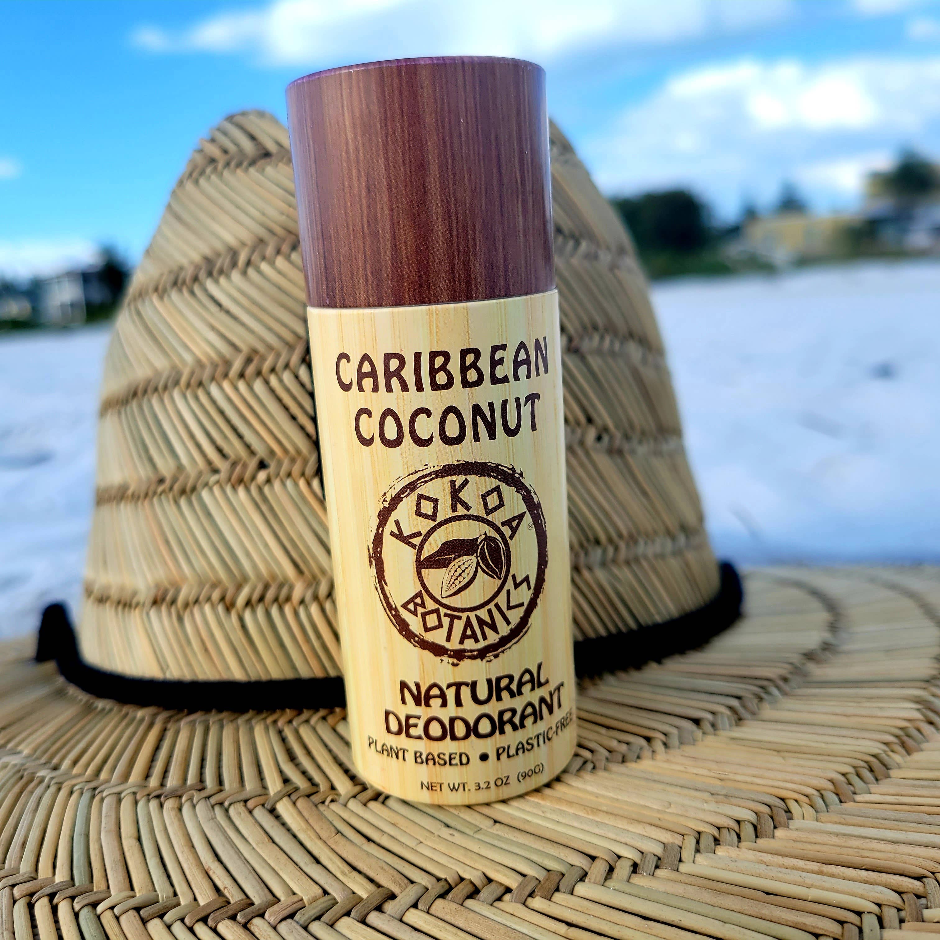 Kokoa Botanics - Wholesale Deodorant - Unisex - Detox Deodorant - Caribbean Coconut - Plastic-Free 3.2 oz1