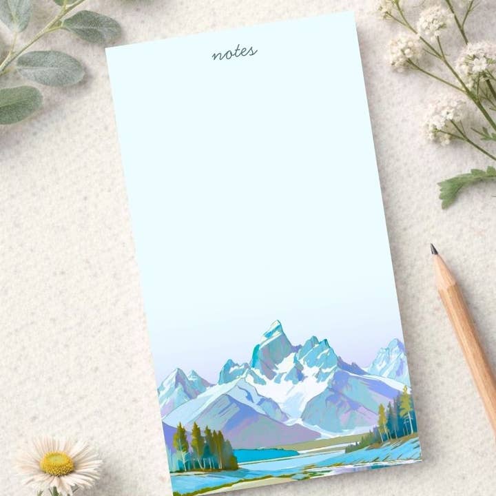 National Park Notepad- Grand Teton for wholesale by Across Our Land