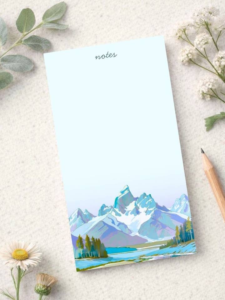 National Park Notepad- Grand Teton for wholesale by Across Our Land
