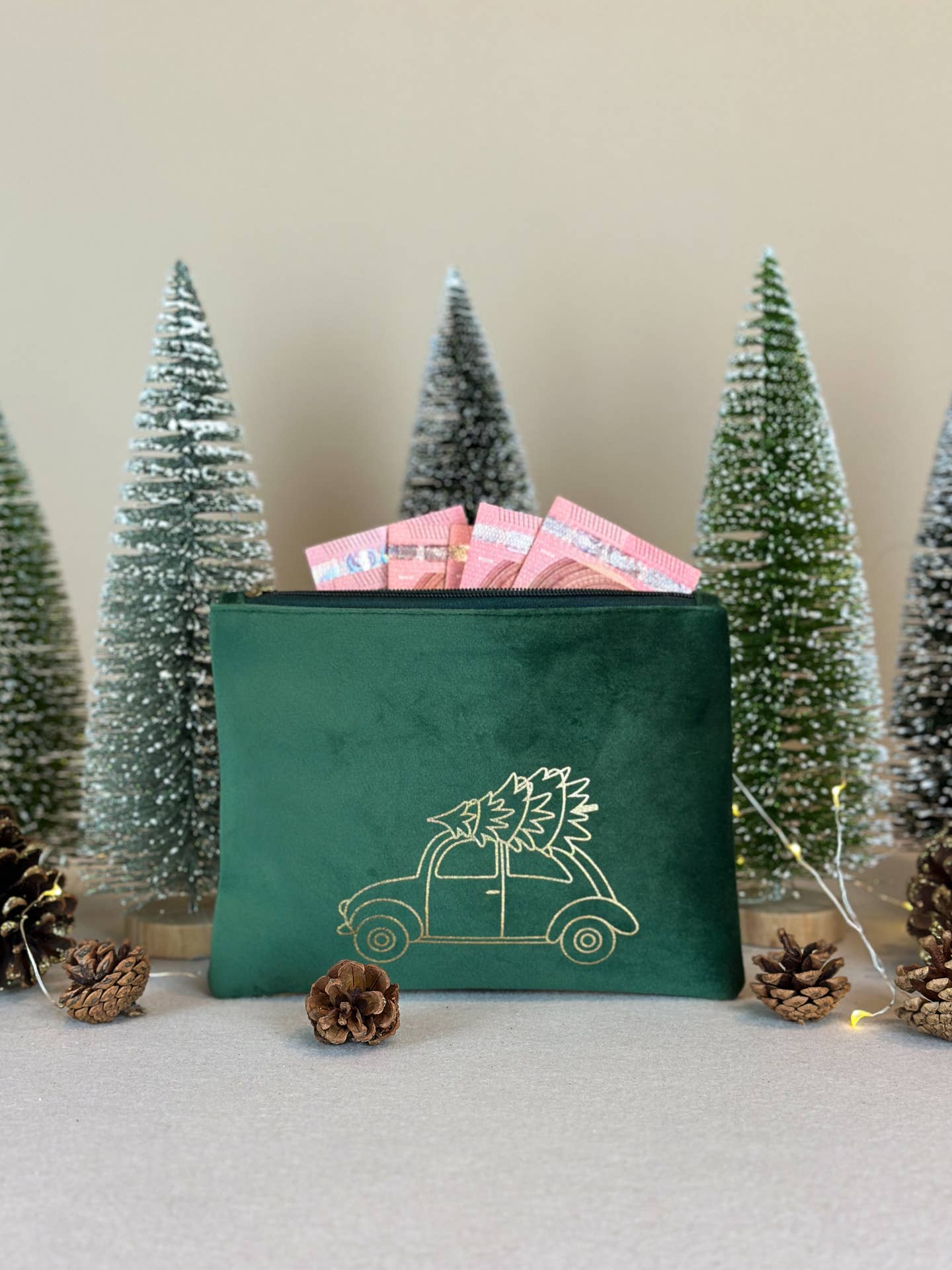 Herzilein-Wien GmbH - Venta al por mayor Bolsa para maquillaje - Bolsa de Navidad de Terciopelo para Coche - Neceser de Mujer1