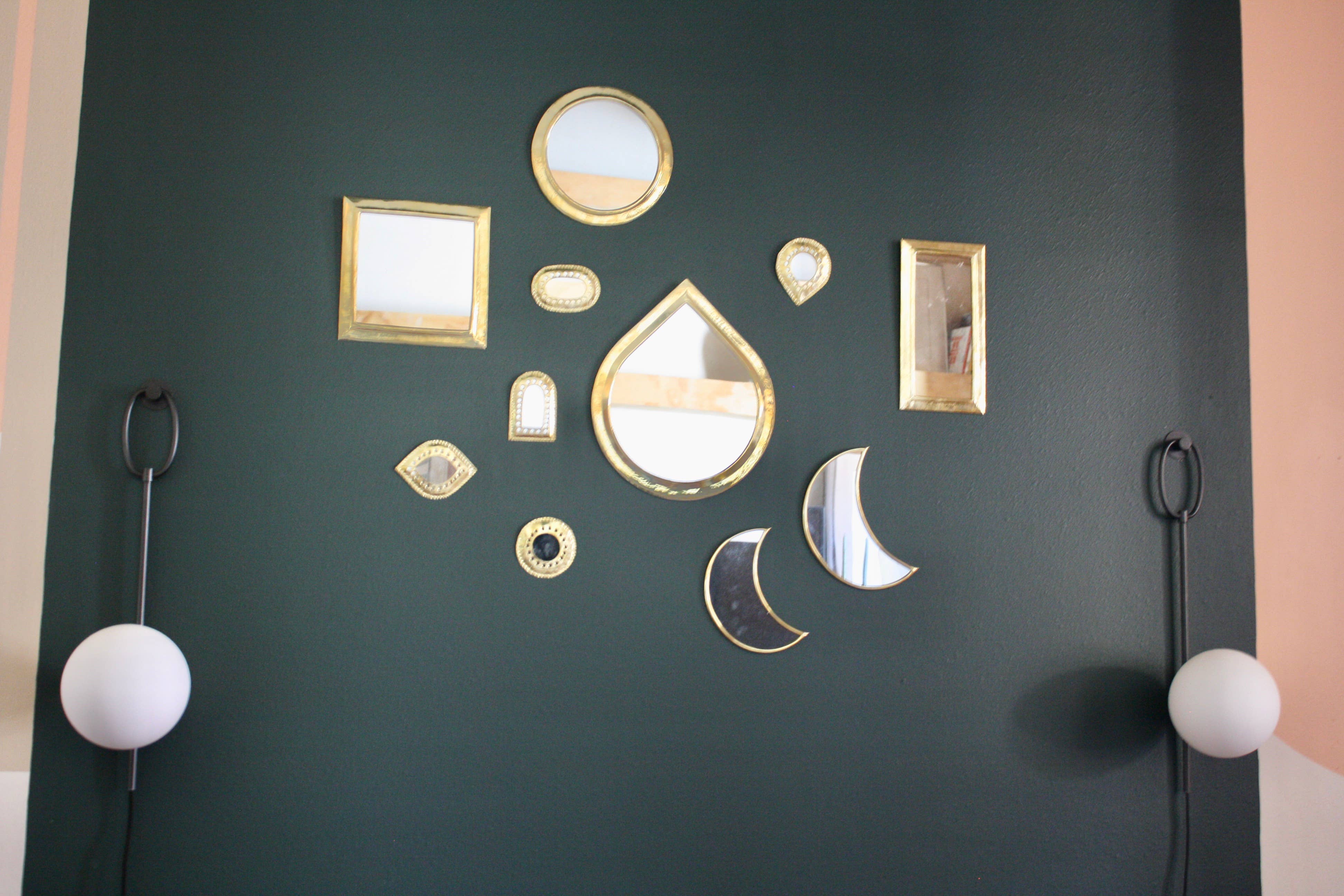 Voyage - Vendita all'ingrosso Specchi da parete - Specchi mini in ottone marocchino - assortimento di forme3