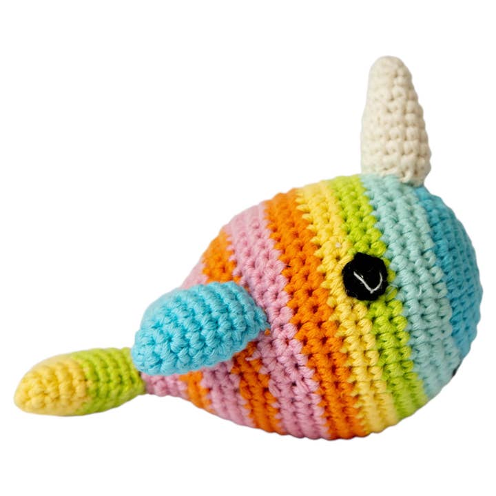 Jonas the Narwhal 2312 Dog Toy Small for wholesale by Mochi & Kona Dog Co.