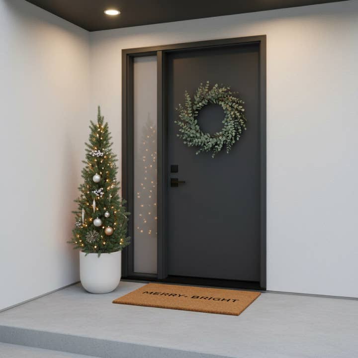 Calloway Mills – Capacho por atacado – Capacho de Natal Ultra Moderno Feliz e Brilhante3