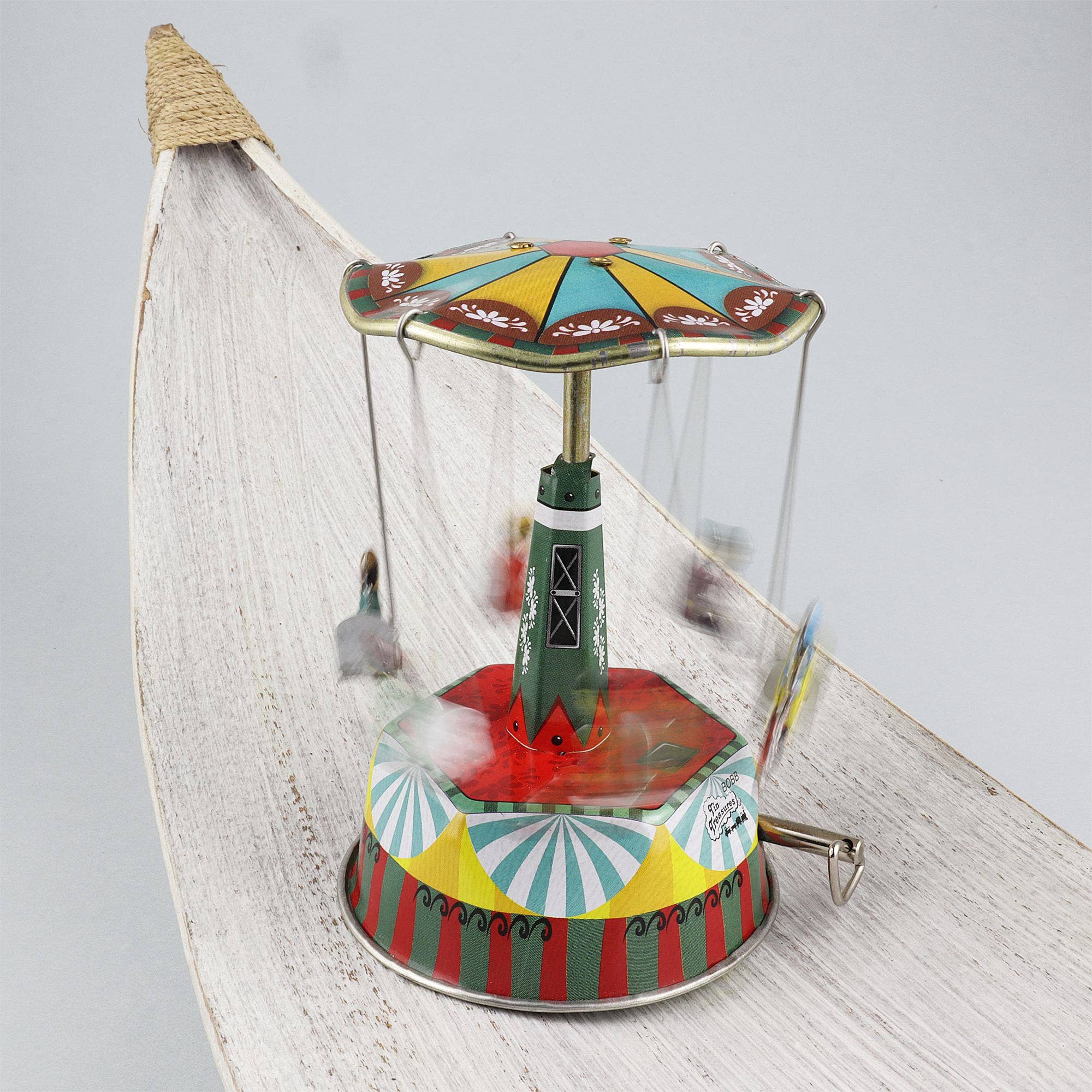 Tribal Trade GmbH - Wholesale Decorative Figurine - Tin toy carousel music 01 Amelie music box musical8