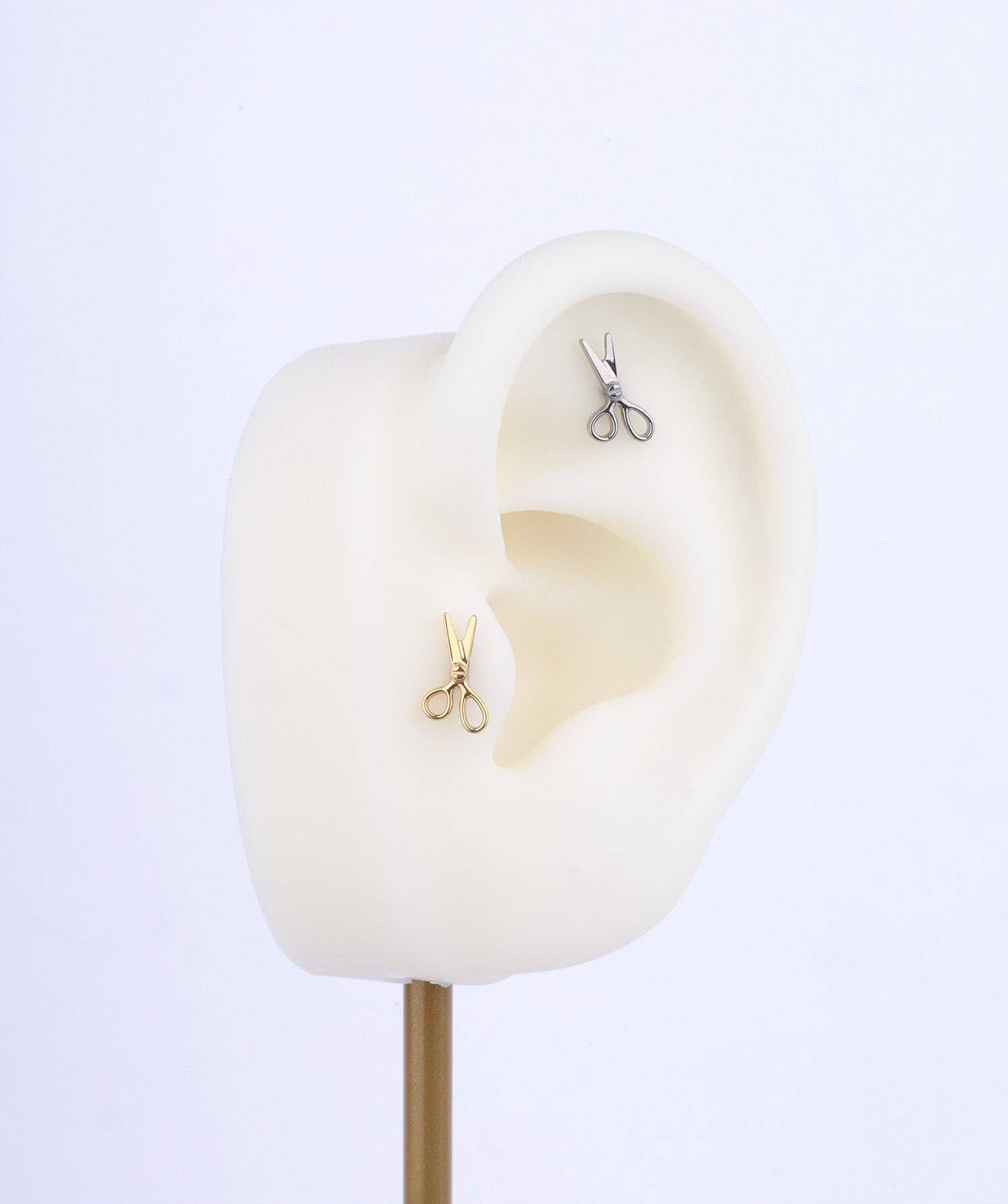 oumo jewelry - Wholesale Stud/Post Earrings - Titanium Scissor Stud ✂️3