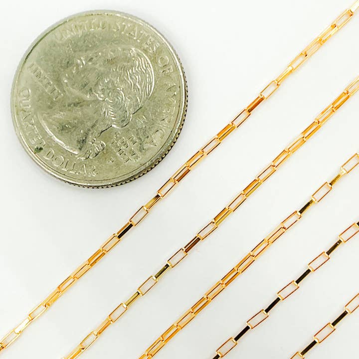 Tresor Jewelry Inc. - Wholesale Link & Chain Necklace - 1295GF. 14k Gold Filled Box Link Chain