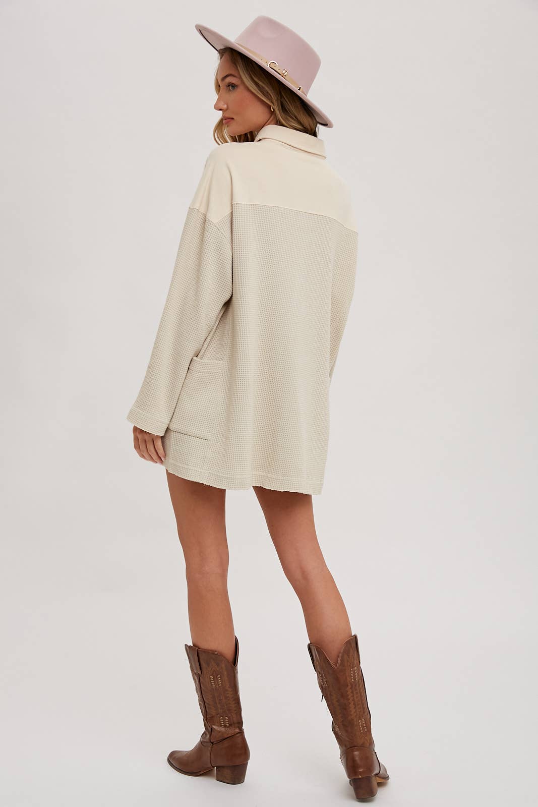 Bluivy - Wholesale Tunic - Women's - THERMAL HENLEY TUNIC SHIRT36