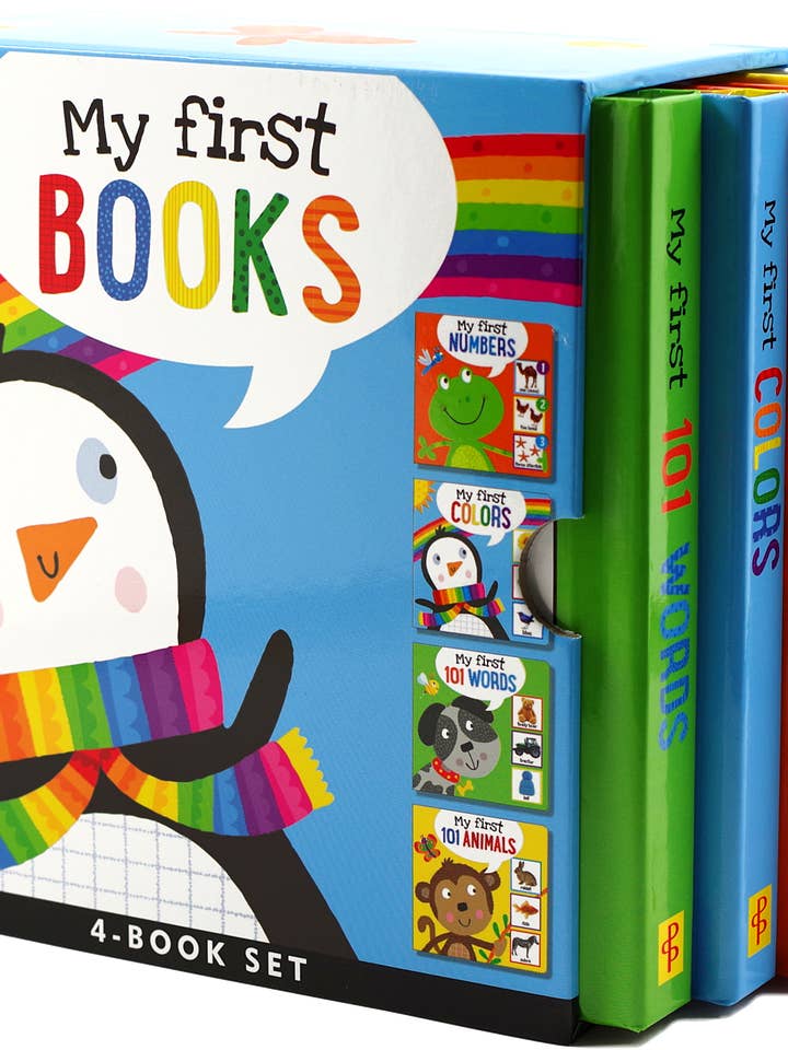 My First BOOKS 4-Board Book Set for wholesale by Peter Pauper Press