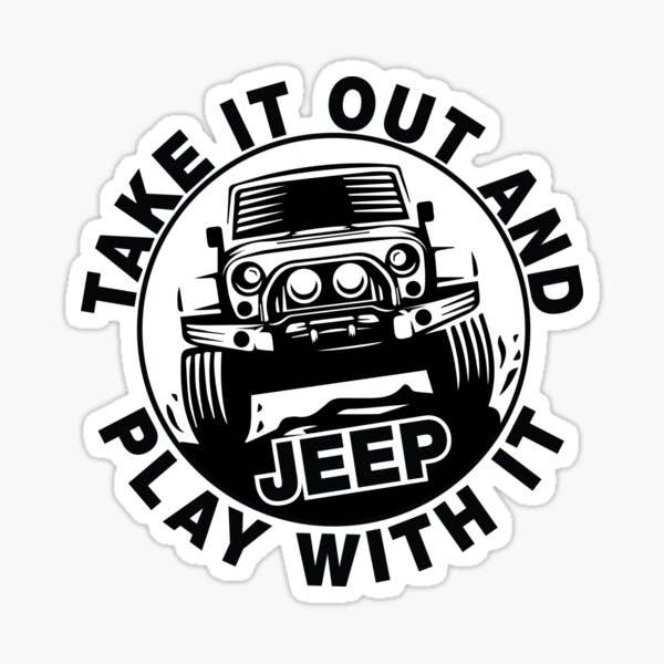 Black Cat Laser Company - Wholesale Sticker - Play with it Jeep