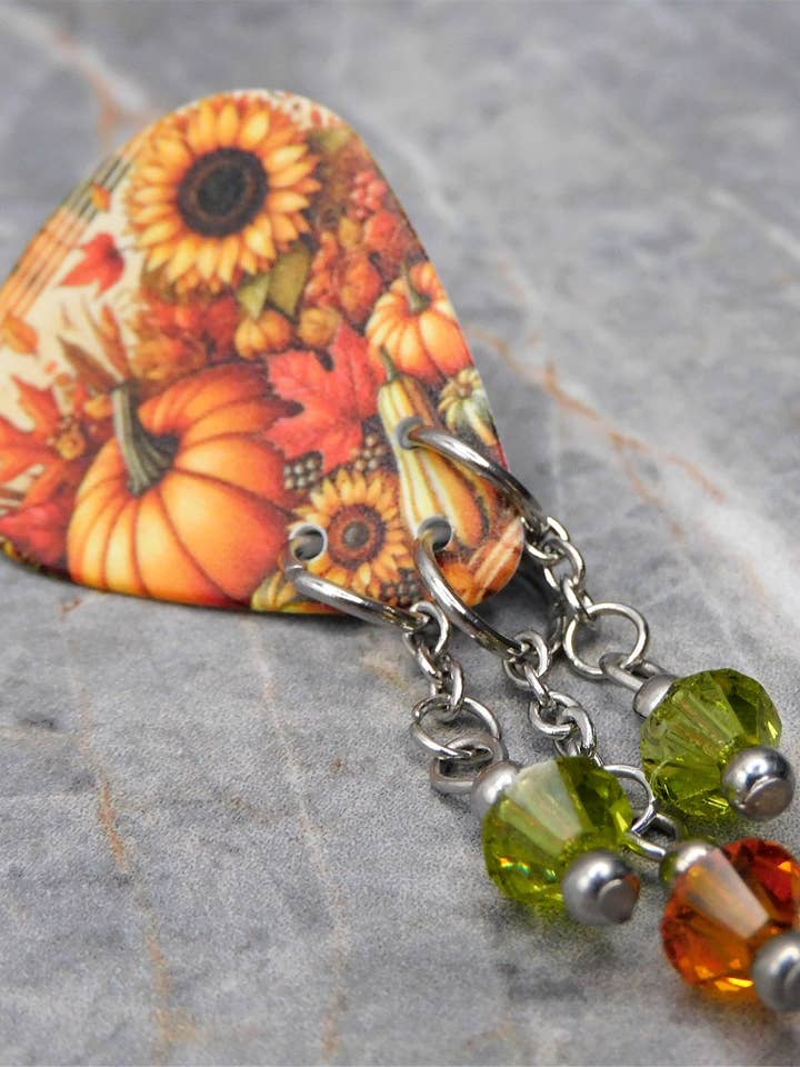 Púa de Guitarra de Cosecha Otoñal con Swarovski para Pin o Corbata para venta al por mayor de Simply Raevyn