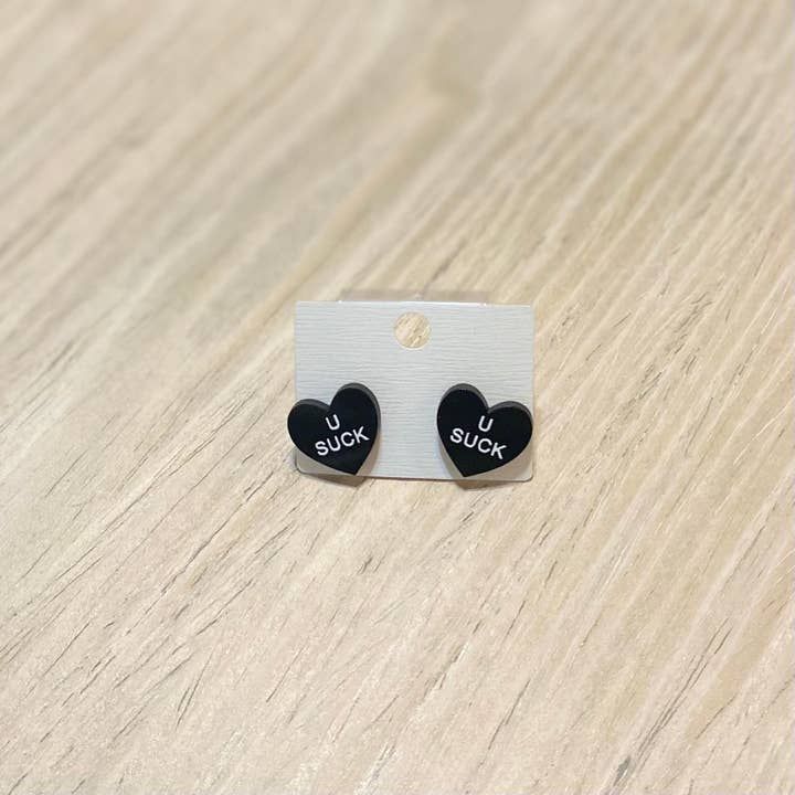 Kailex Boutique Wholesale - Wholesale Stud/Post Earrings - U Suck Stud Earrings