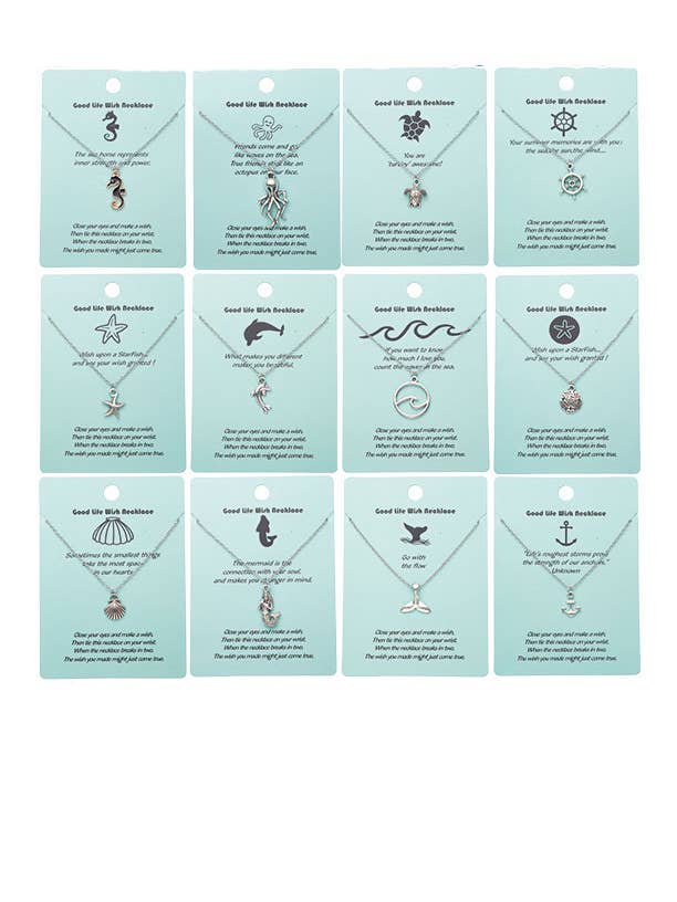 Good Life Wish Necklaces for wholesale by Puka Creations