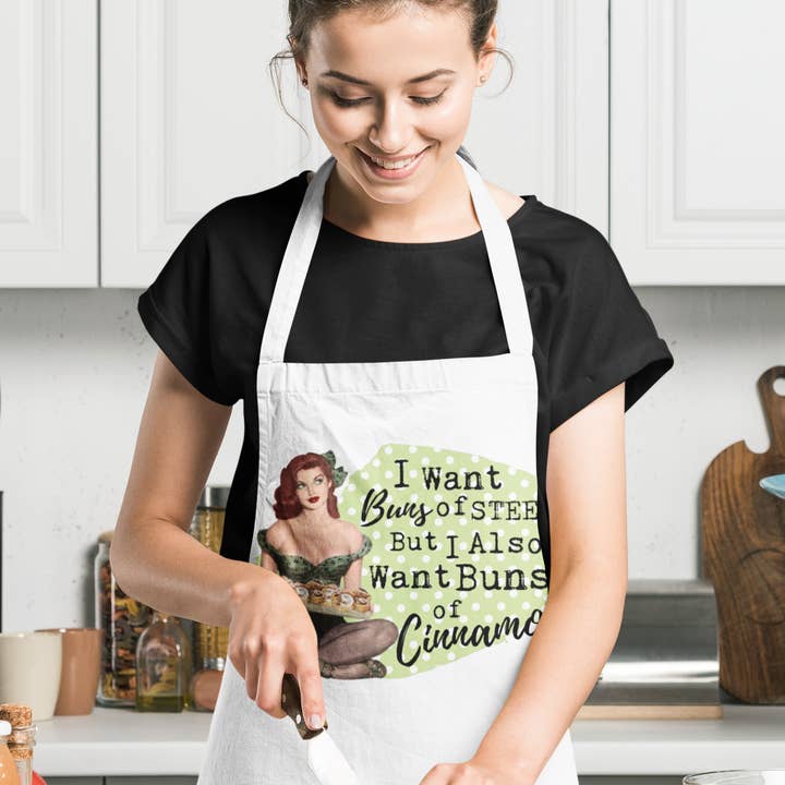 Tablier humoristique - Petits pains à la cannelle pour la vente par Jackson + Wyatt