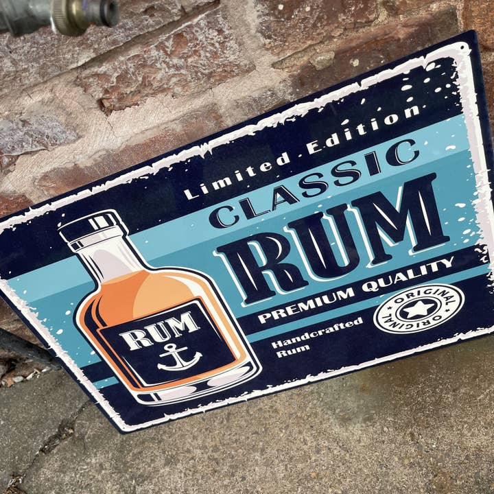 The British Metal Signs Company – Großhandel Schilder – Klassisches Blechschild, Rum Bar, Metallschild