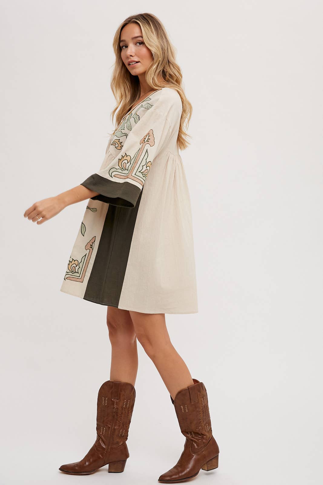 Bluivy - Wholesale Dress - Women's - BOHO EMBROIDERED BABYDOLL DRESS28