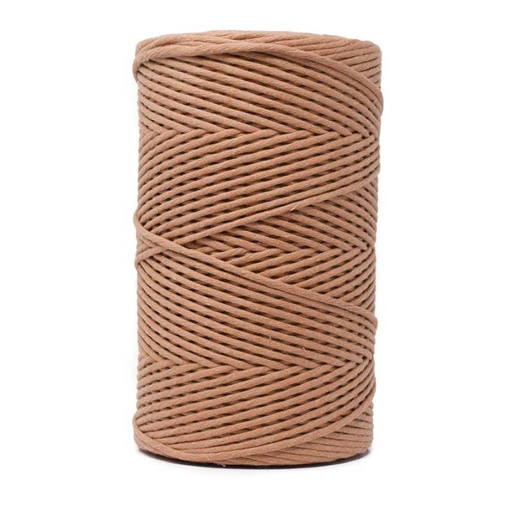 Cotton Cord Zero Waste 4 Mm - 1 Single Strand - Cocoa for wholesale by Ganxxet, Inc.