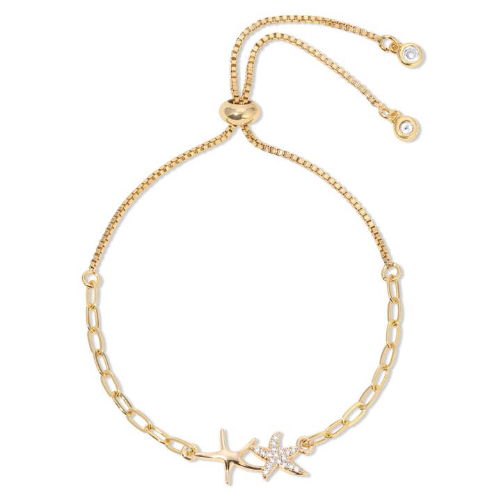 Double Starfish Pulley Bracelet for wholesale by Splendid Iris