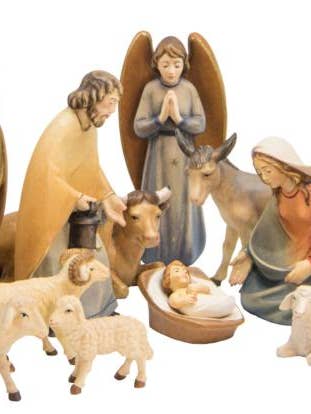 Ambachtelijke Geboorte in Esdoornhout – Complete Set met 20 Figuren voor wholesale door Dolfi