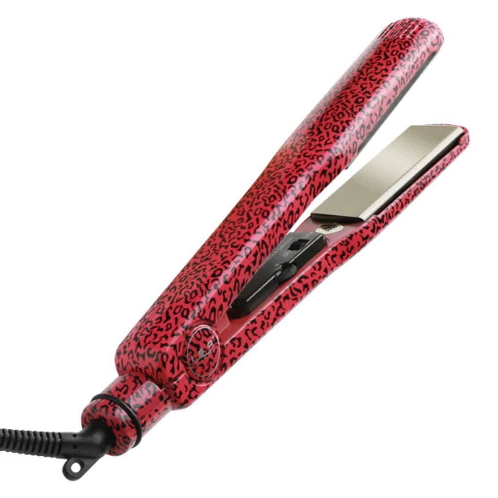 ISO Beauty - Wholesale Straightener/Flat Iron - ISO Beauty Omega Pink Leopard Titanium Flat Iron5