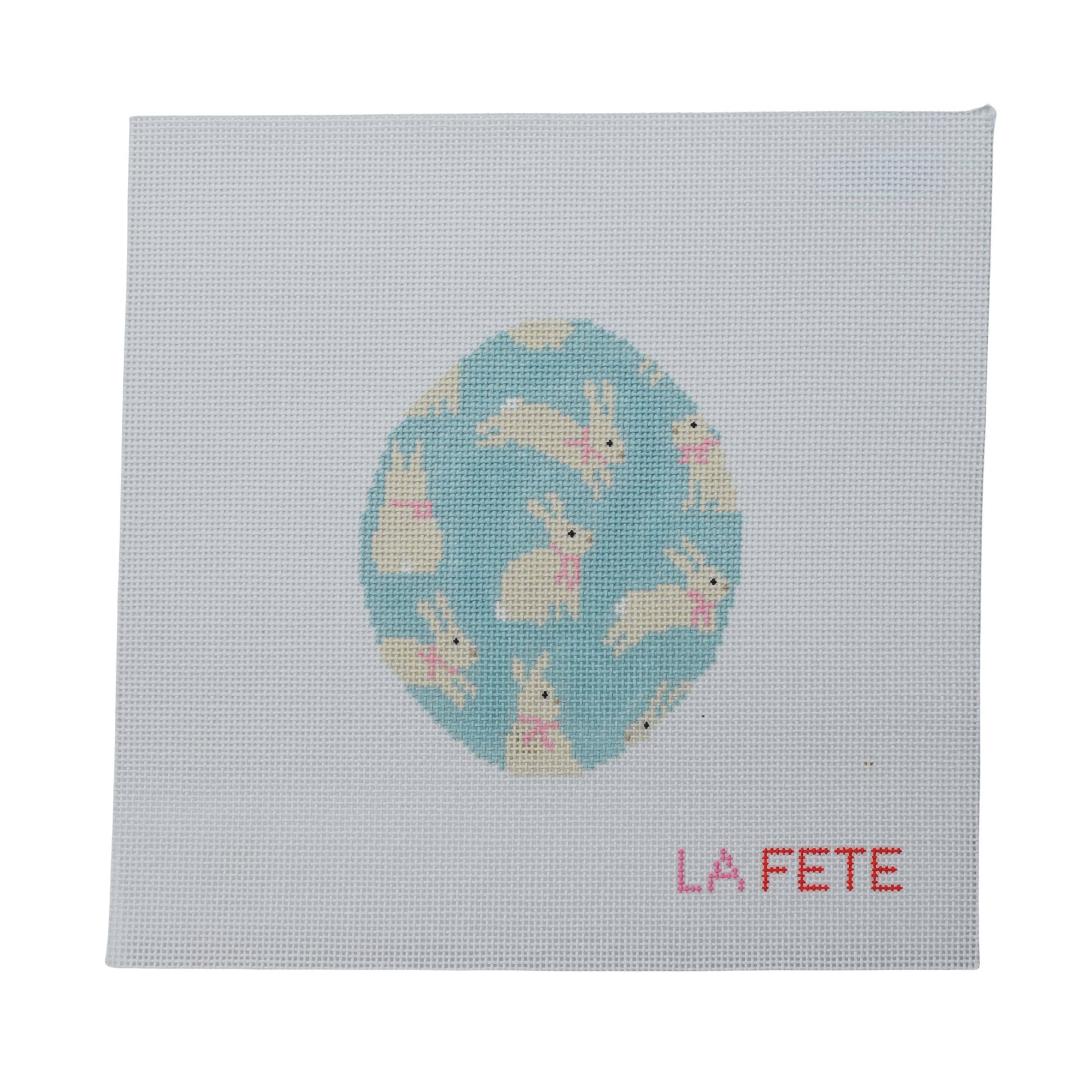 La Fete Needlepoint - Venta al por mayor Material para bordado/punto de cruz - Lienzo de Punto de Aguja Pintado a Mano de Conejitos Saltarines