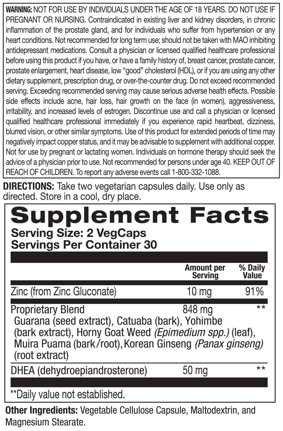 Action Labs - Wholesale Oral Supplement/Vitamin - DHEA for Men | Bro-Hormone Support4