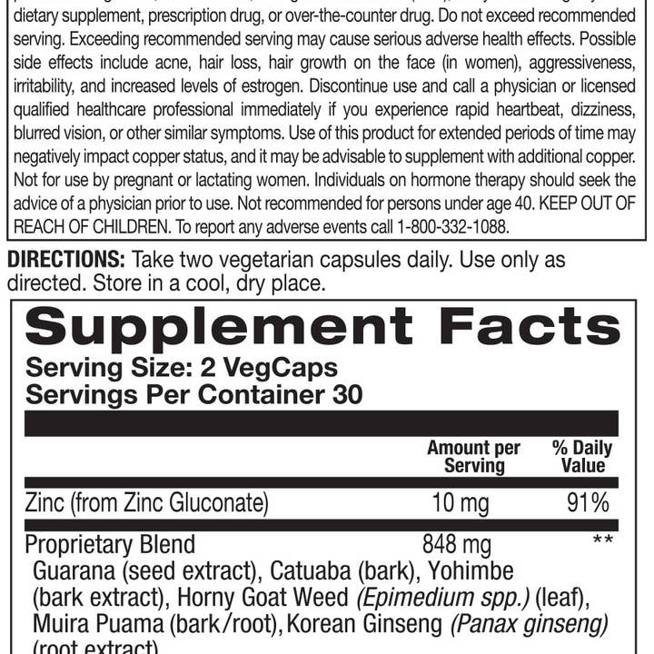 Action Labs - Wholesale Oral Supplement/Vitamin - DHEA for Men | Bro-Hormone Support4