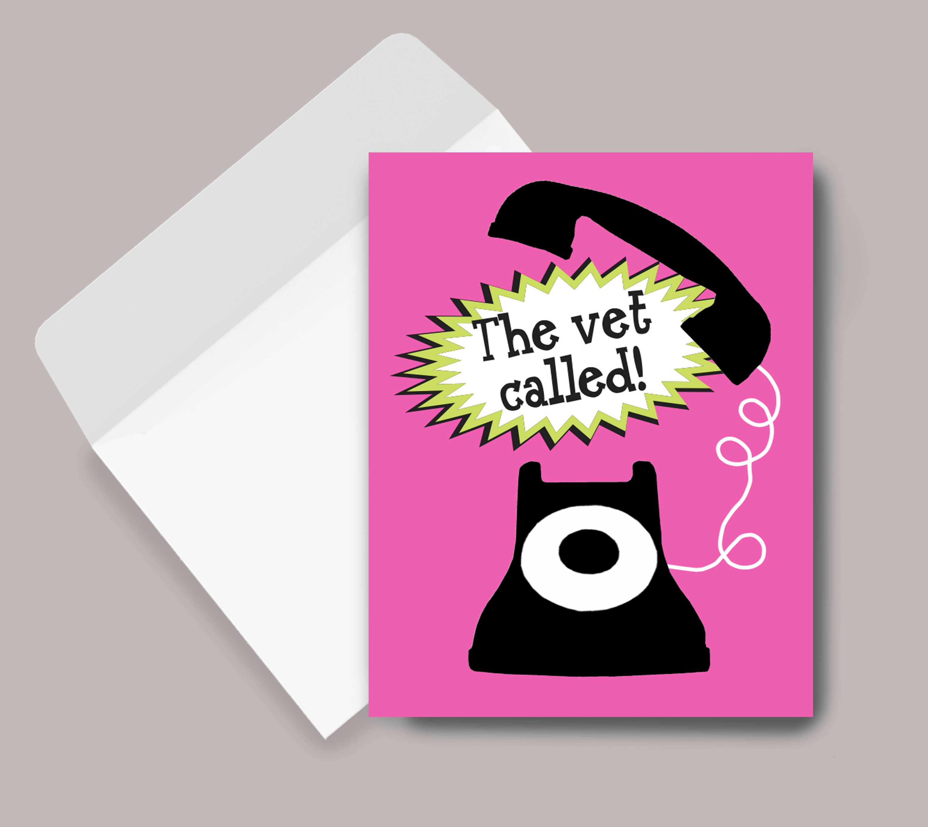 Horse Hollow Press - Wholesale Get Well Card - Horse Get Well Card / The Vet Called / Funny7
