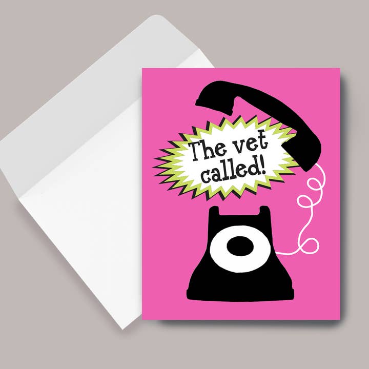 Horse Hollow Press - Wholesale Get Well Card - Horse Get Well Card / The Vet Called / Funny7