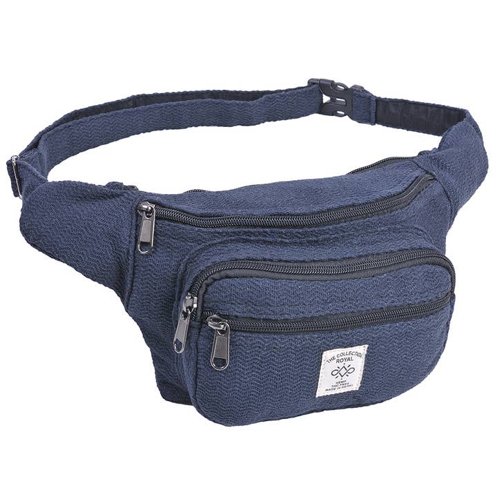 The Collection Royal / Royal Handicrafts – Großhandel Bauchtasche – Damen – Hippie Boho Gürteltasche aus Hanf-Baumwolle im Bohemian-Stil