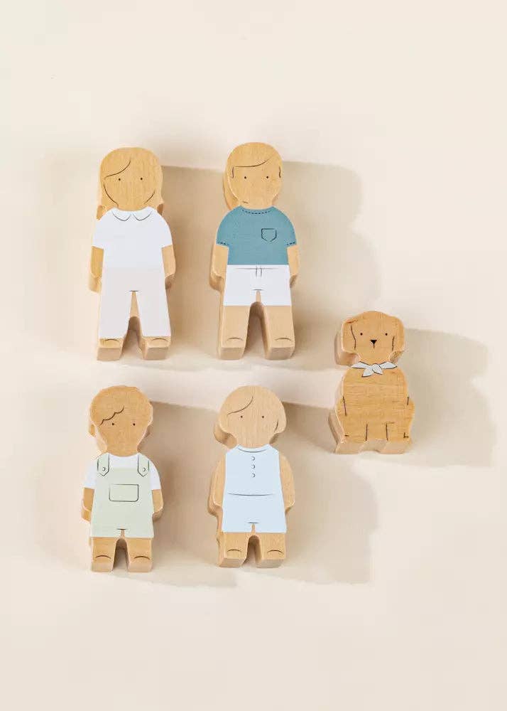 Coco Village - Wholesale Doll Accessory Kit - Kids - Set of 5 Family Wooden Doll House Characters7