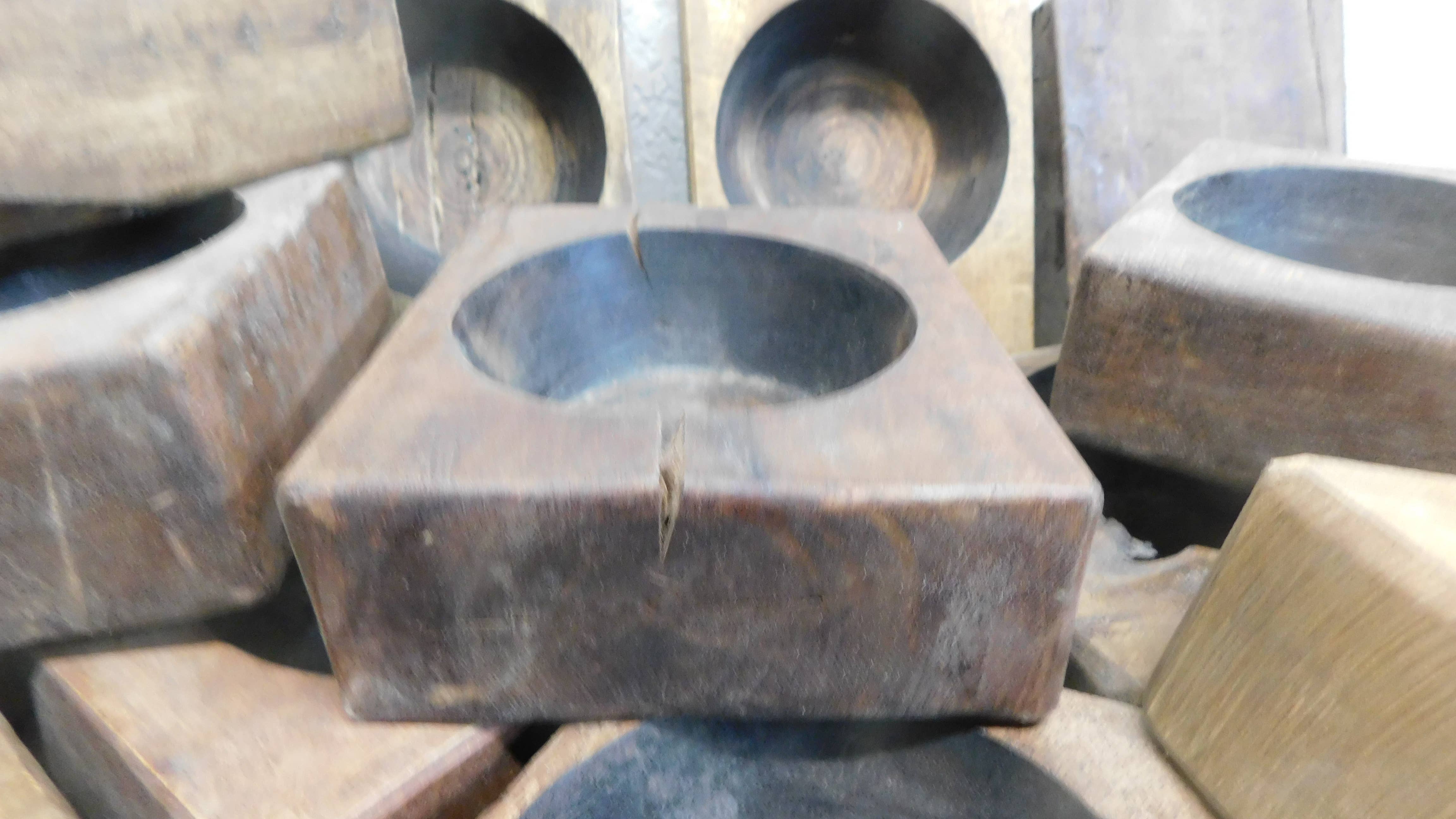 My Amigos Imports - Wholesale Decorative tray - NFC-WH5-One Hole Cheese Mold-NFC-Cheesemold-Waxed-$64