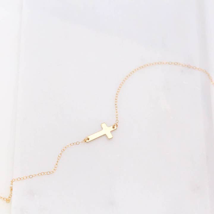 Faith & Life Christian Brands - Wholesale Pendant/Charm Necklace - Horizontal Cross Necklace