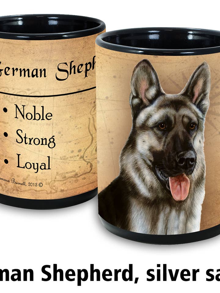 My Faithful Friend - Tazze con pastore tedesco, colore: argento per la vendita all'ingrosso da parte di Pet Gifts USA, LLC