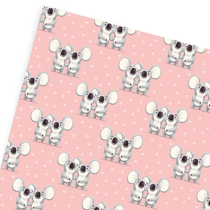 Koala presentförpackning - Födelsedagspresent - Omslagspapper Ark för wholesale av Old English Company