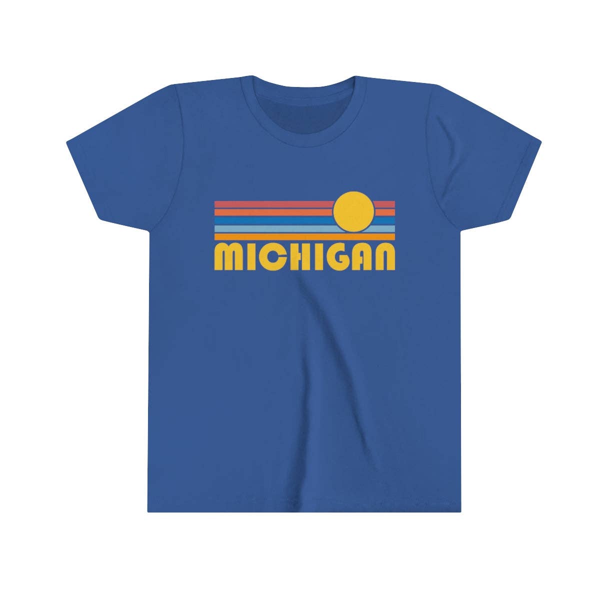 Hey Mountains - Wholesale Screen Printed T-Shirt - Kids - Michigan Youth T-Shirt - Retro Sun Michigan Kid's TShirt4