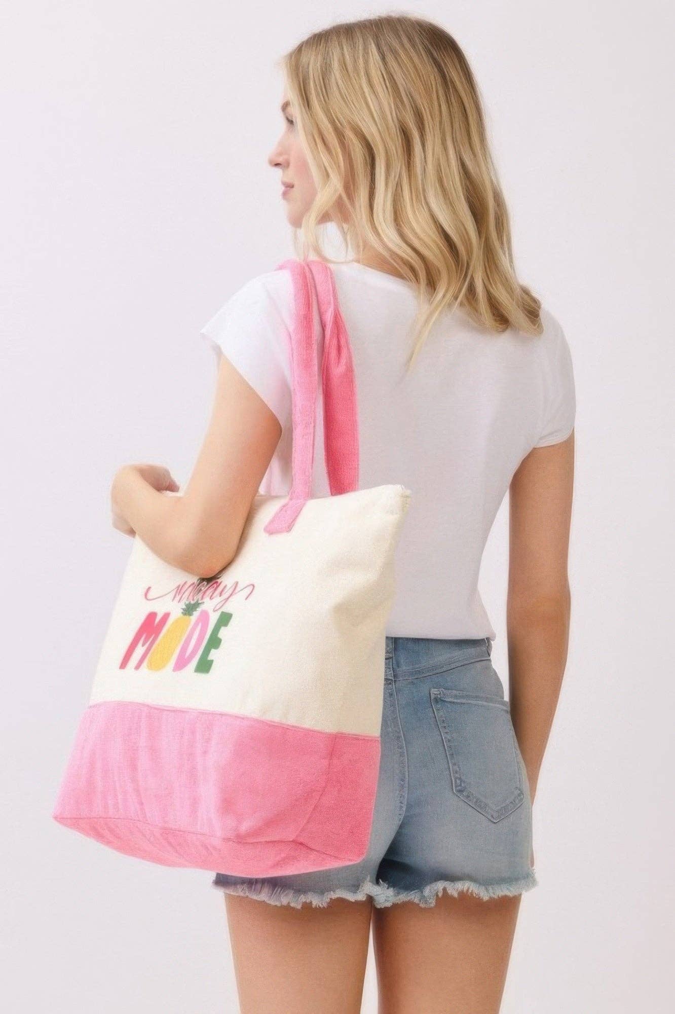 CC Wholesale Clothing - Wholesale Tote Bag - Women's - Vacay Mode Terry Tote7