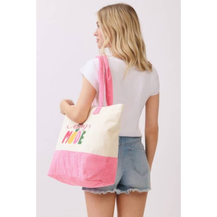 CC Wholesale Clothing - Wholesale Tote Bag - Women's - Vacay Mode Terry Tote7