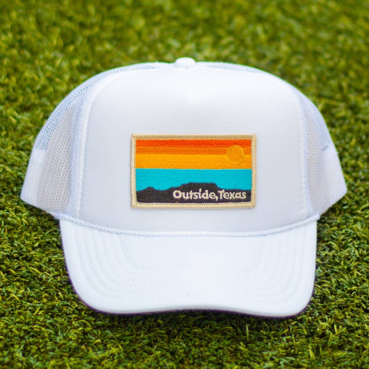 Outside, Texas - Wholesale Trucker Hat - Unisex - OTX Foam Trucker: Horizon Patch1