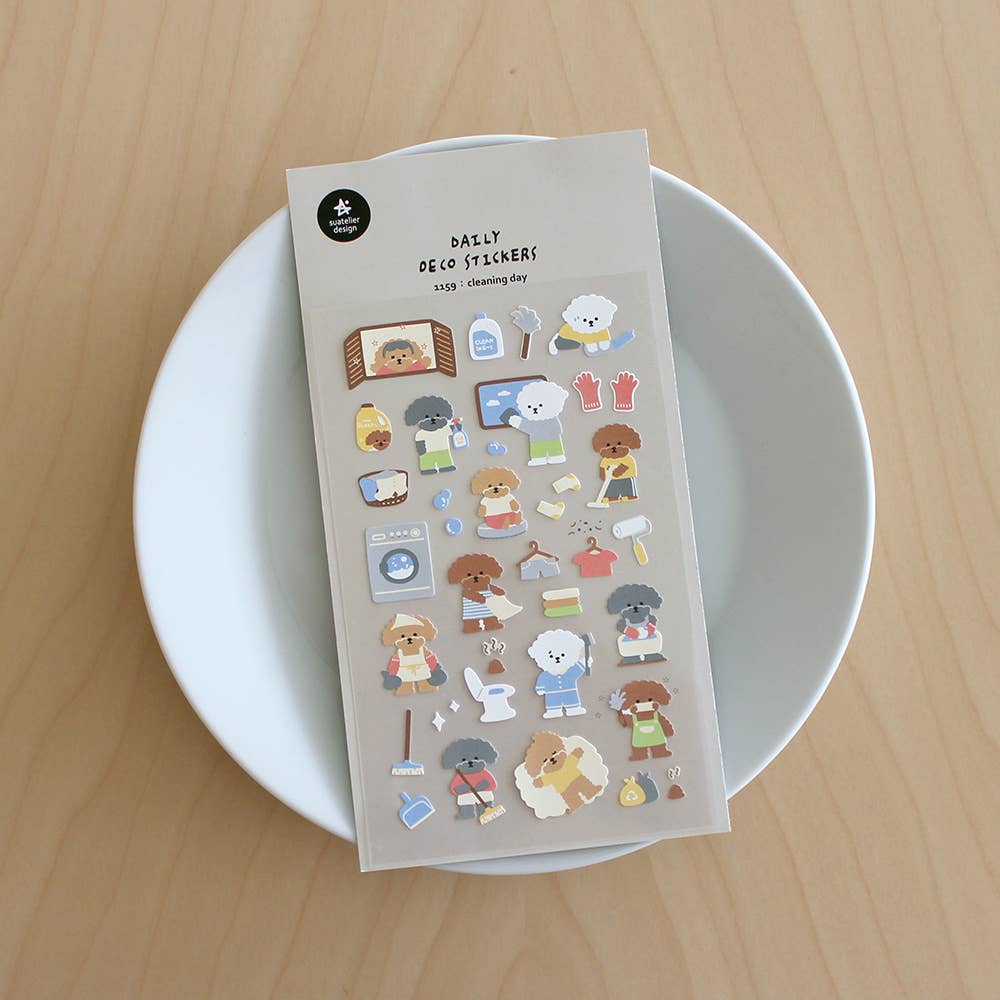 Suatelier Daily Deco Sticker - Cleaning Day