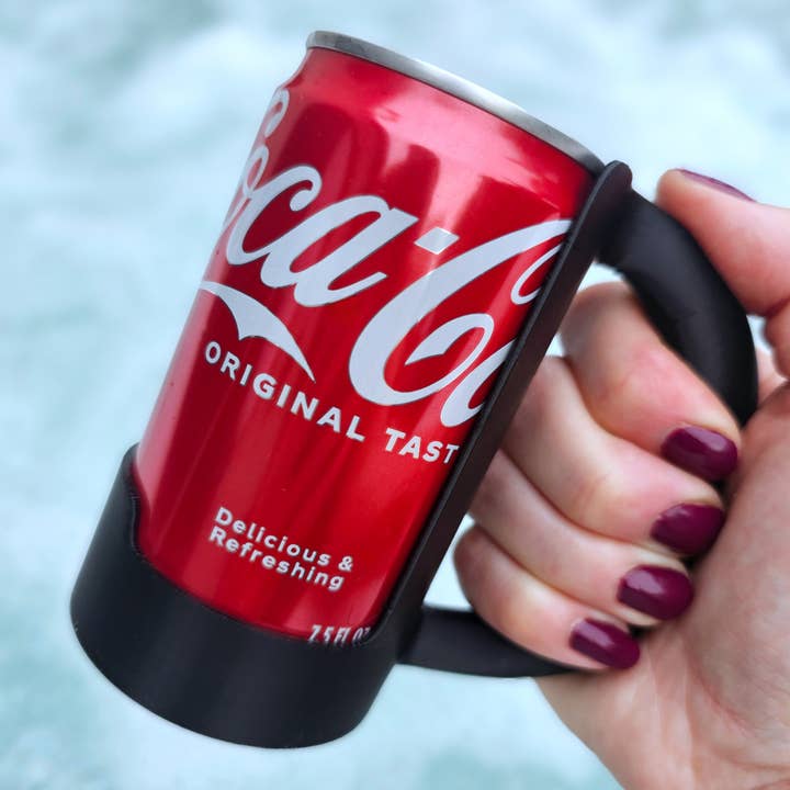 BD Lasers INC. - Wholesale Drink Huggers & Koozies - 7.5 & 8.4 oz MINI Can Holder, Mini Soda Pop Holder Handle12