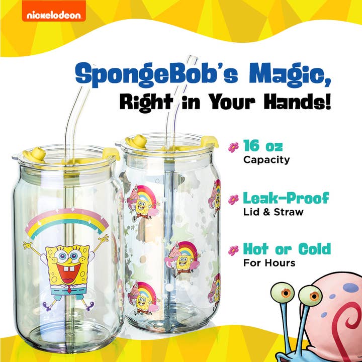 Dragon Glassware - Wholesale Drinking Glass/Cup - SpongeBob SquarePants Drinking Glasses - Imagination!